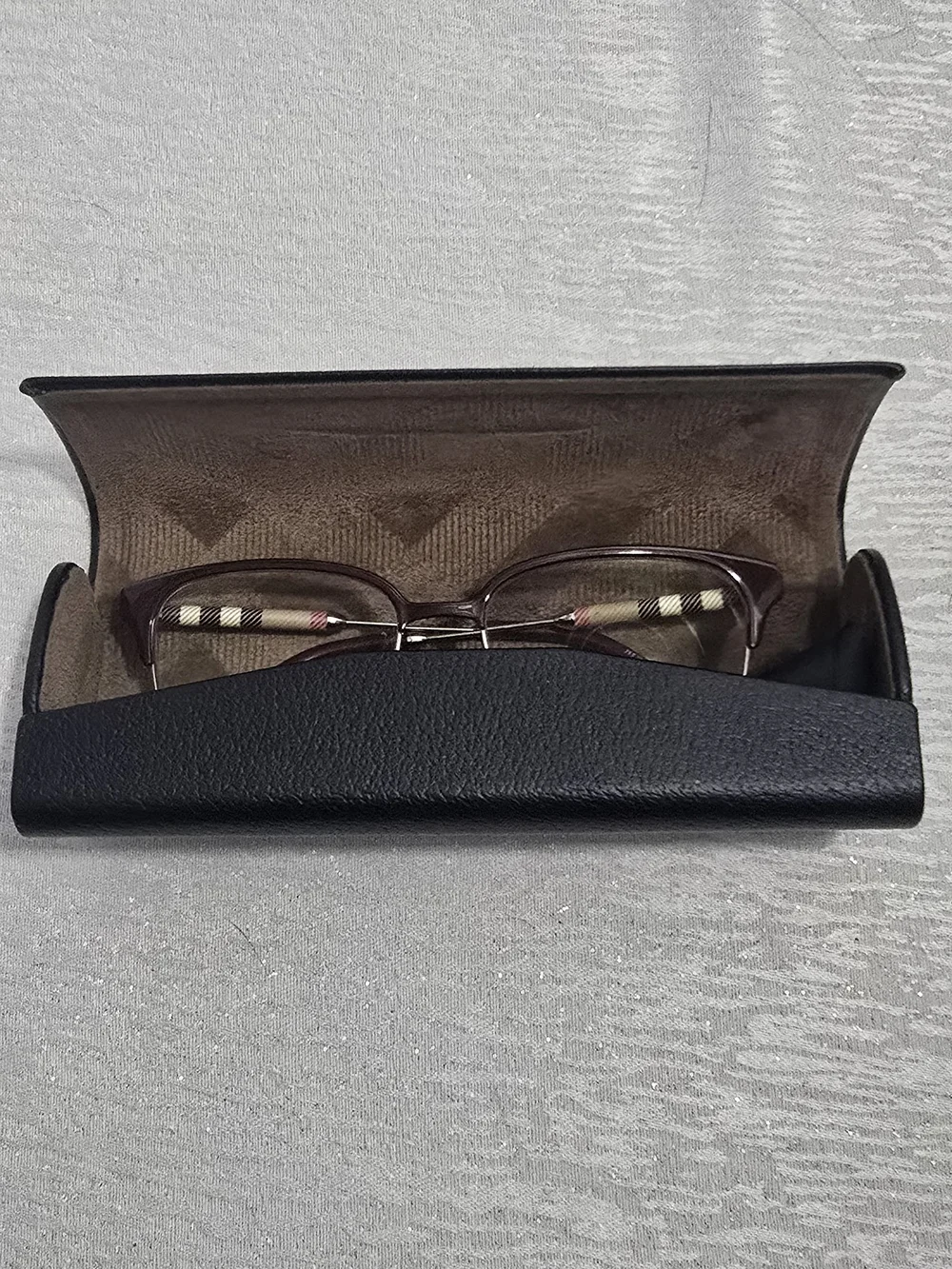 Burberry Alma Cat-Eye Glasses in Bordeaux and Light Gold
